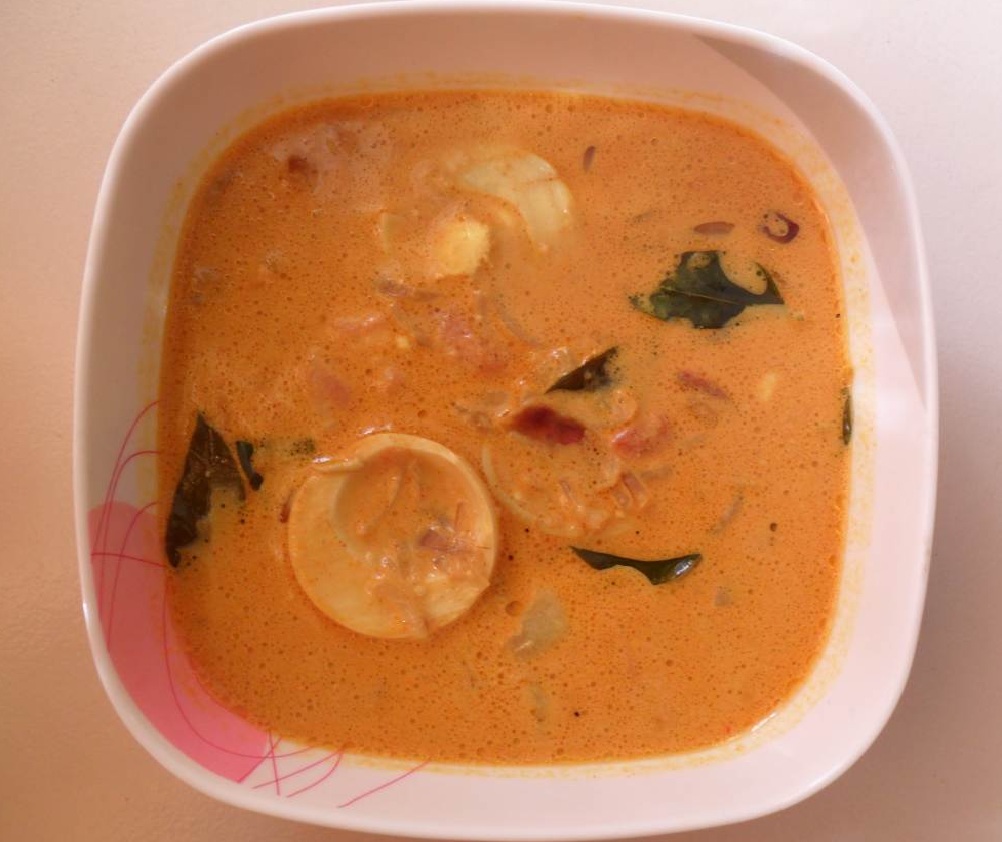 egg curry, kerala style egg curry